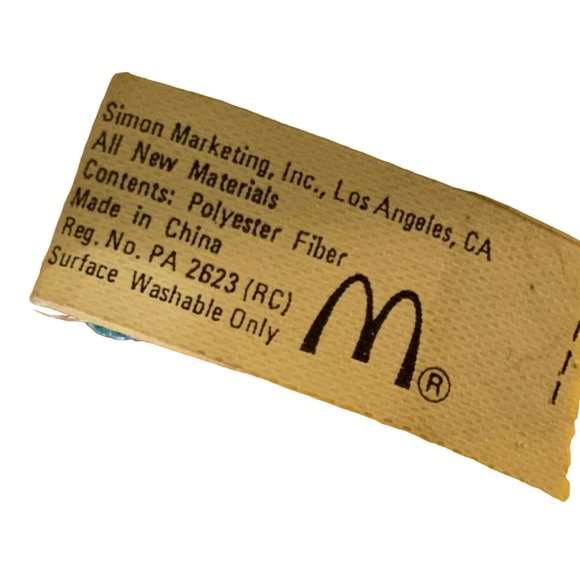 VINTAGE McDonalds Holiday 1989 Flounder Little Mermaid Plush Christmas Ornament - Picture 8 of 10